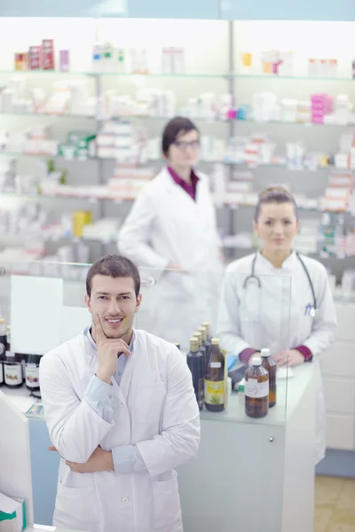 Pharmacy drugstore team — Stok fotoğraf