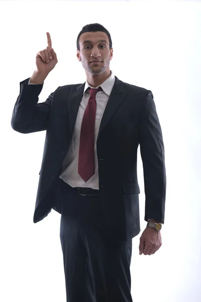 Business man isolated over white background — Stock Photo, Image