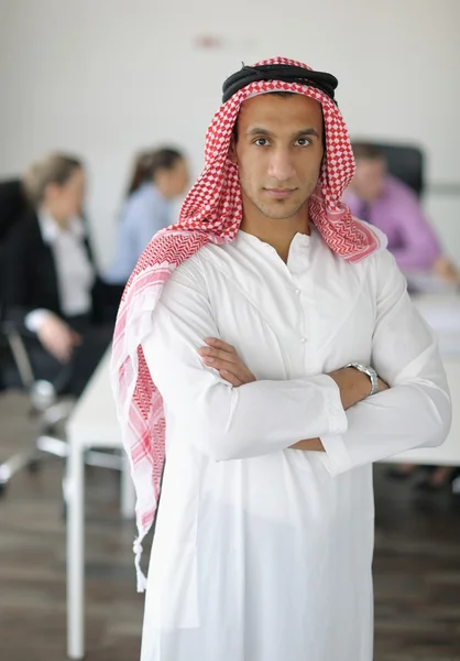 Toplantıda Arap iş adamı — Stok fotoğraf