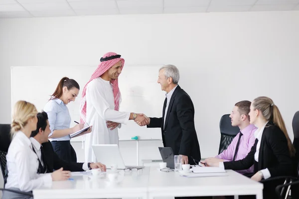 stock image Arabic business man at meeting