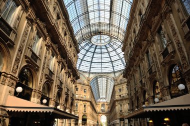 Galleria Vittorio Emanuele II in Milan, Italy clipart