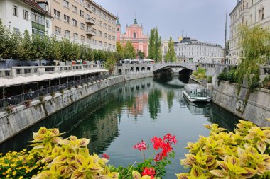 Ljubljana capital of slovenia clipart