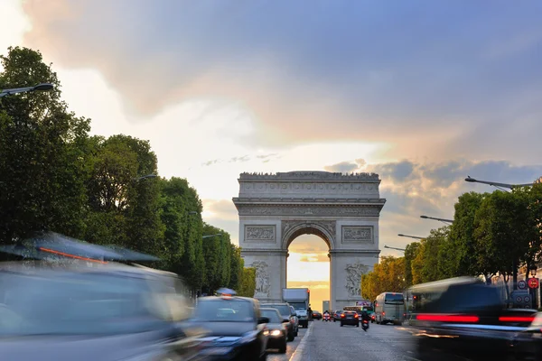 Arc de diomphe, Párizs, Franciaország — Stock Fotó