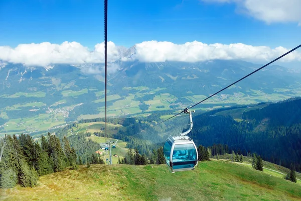 Panoramic view on Austrian Tirol Alps at summer — Stock Photo, Image