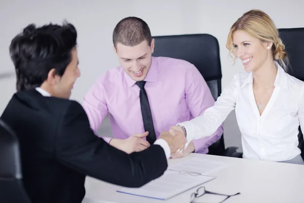 Grupo de empresas sobre la reunión — Foto de Stock