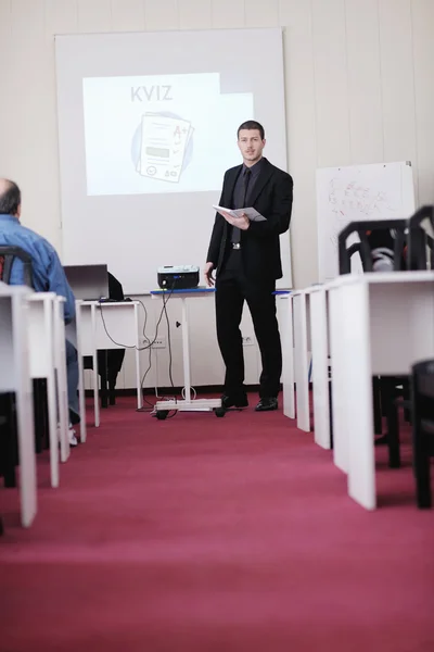 Business man on seminar — Stock Photo, Image