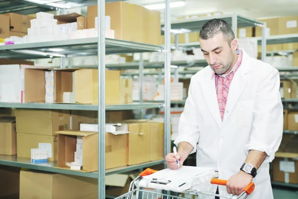 Medical factory supplies storage indoor — Stock Photo, Image