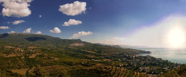 Dağ manzarası panorama — Stok fotoğraf