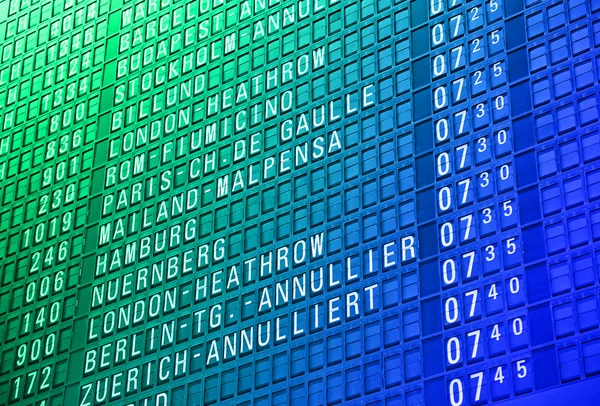 stock image Airport timeboard