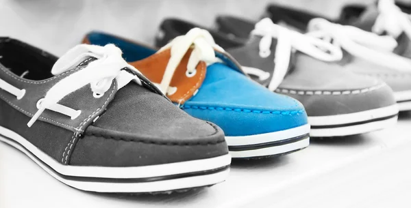 stock image Colorful leather shoes