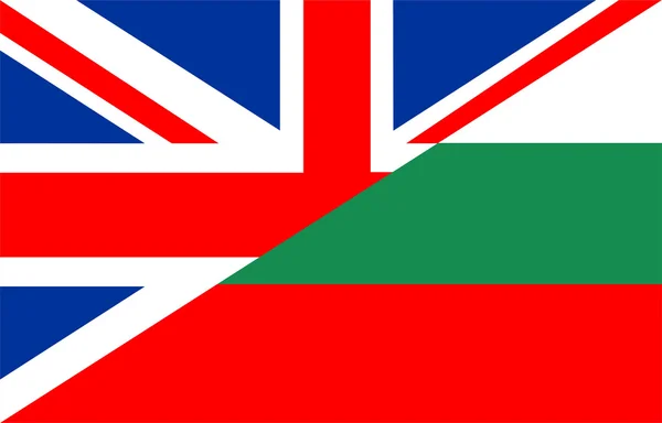 Bandera de Uk bulgaria —  Fotos de Stock