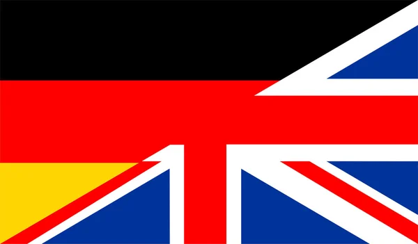 Verenigd Koninkrijk Duitsland vlag — Stockfoto