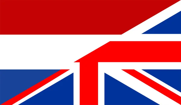 Vlajka Spojeného království Nizozemsko — Stock fotografie
