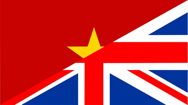 英国旗のベトナム — ストック写真