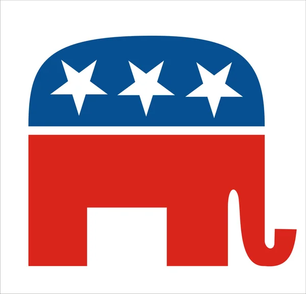 Repubblicani - il simbolo del partito democratico negli Stati Uniti . — Foto Stock