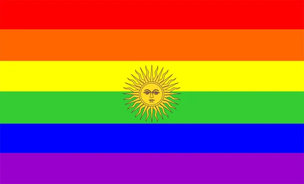 Bandera gay Argentina — Foto de Stock