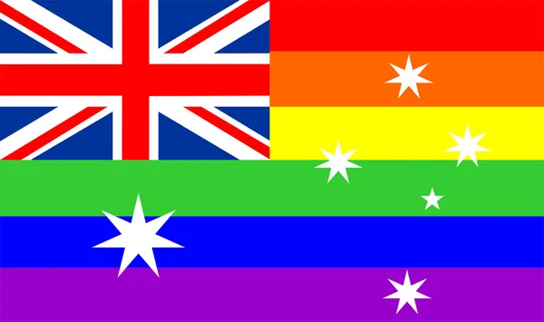 同性愛者オーストラリアの旗 — ストック写真