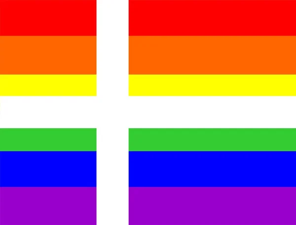Denominazione bandiera gay — Foto Stock