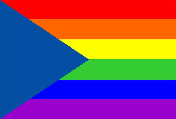 Homosexuell Flagge Tschechische Republik — Stockfoto