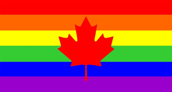 Homo vlag van canada — Stockfoto