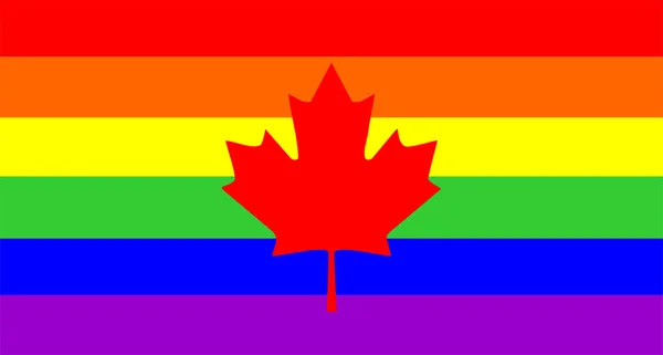 stock image Gay flag canada