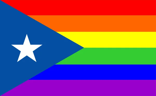 ゲイのフラグのプエルトリコ — ストック写真