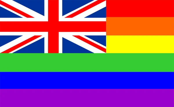 Große britische Schwulenflagge — Stockfoto