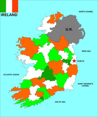 İrlanda Haritası