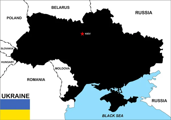 Ukraine map — Stock Photo, Image
