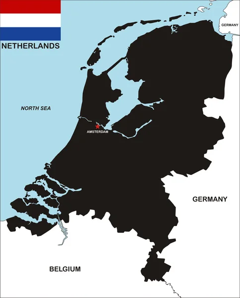 Pays-Bas carte — Photo