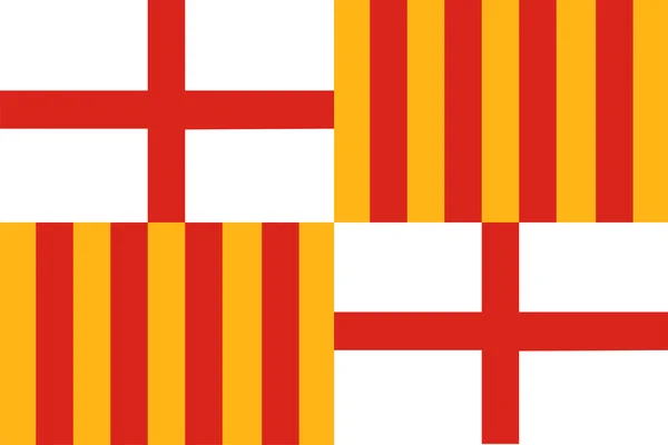 Barcelona-Fahne — Stockfoto