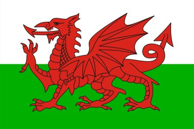 Wales flag clipart