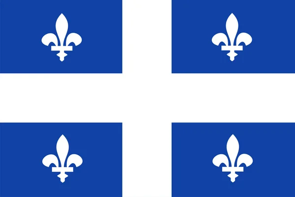 Quebec flagga — Stockfoto