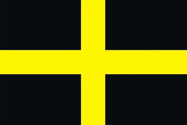 Крестный флаг Святого Давида — стоковое фото