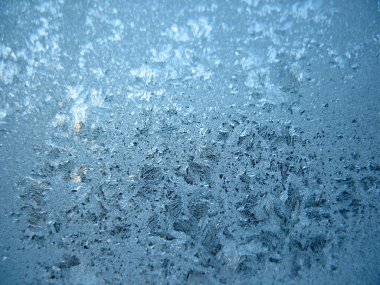 Frozen winter window clipart