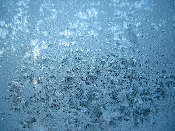 Zmrazené zimní okno Stock Fotografie