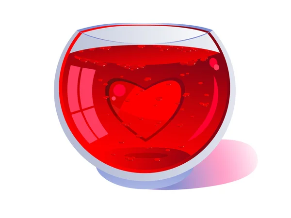 Drink a love — Stock Vector