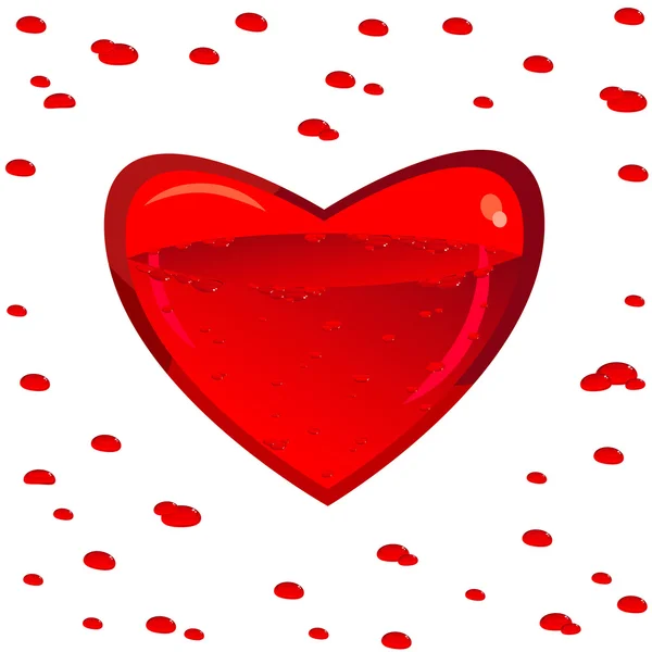 Coeur et sang — Image vectorielle