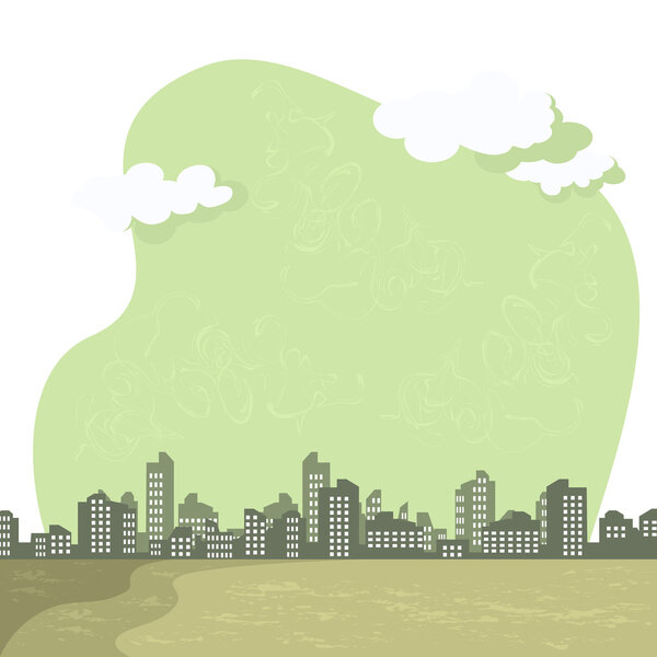 Смог на город
