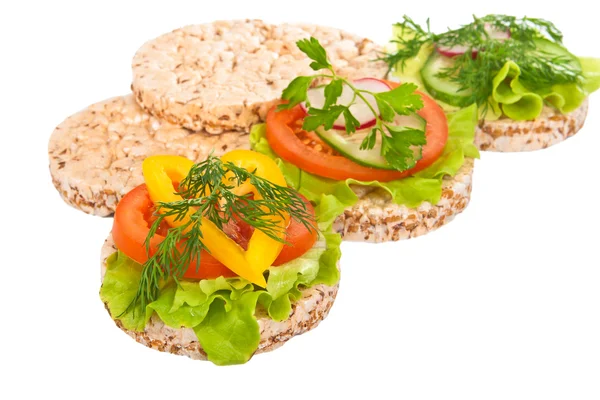 Stock image Dietary sandwiches.