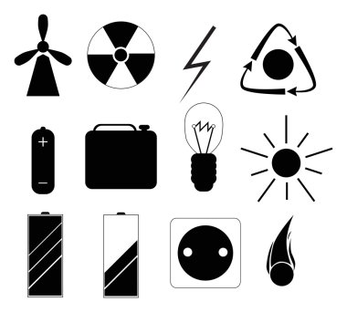 siyah enerji kümesi simgeleri ile ilgili.