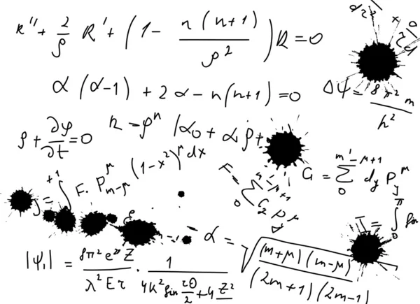 数学表达式背景与污点 — 图库矢量图片