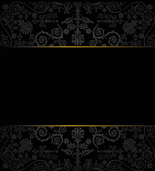 Décoration grise avec lignes dorées — Image vectorielle