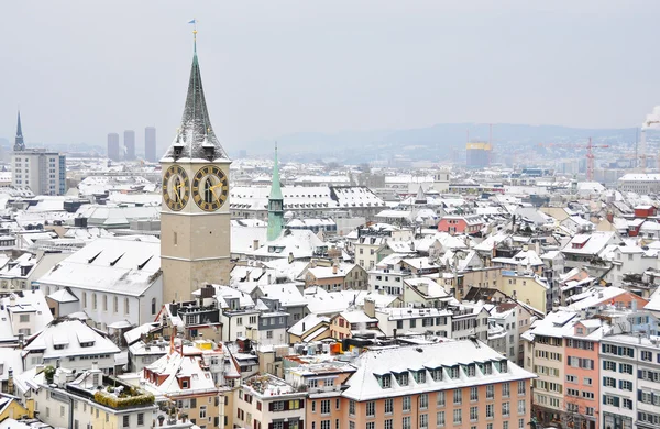 Zima w Zurychu — Zdjęcie stockowe
