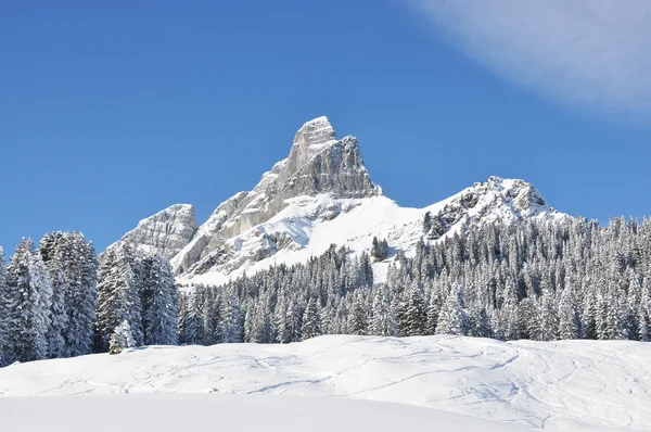 Braunwald、有名なスイスのスキー リゾート — ストック写真