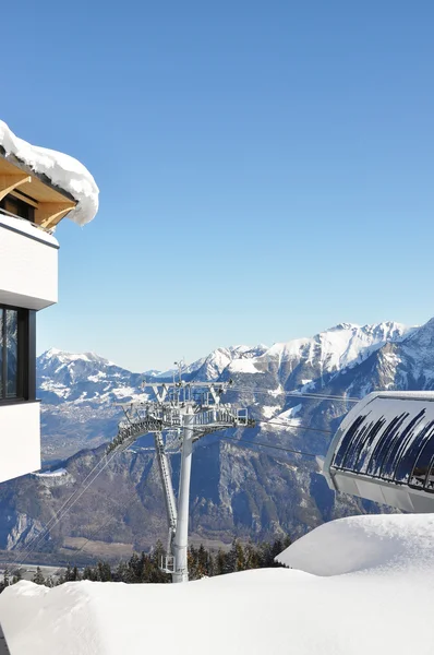 Pizol、有名なスイスのスキー リゾート — ストック写真
