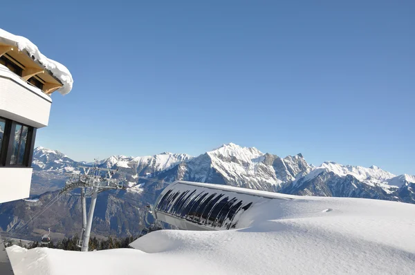 Pizol, famosa località sciistica svizzera — Foto Stock