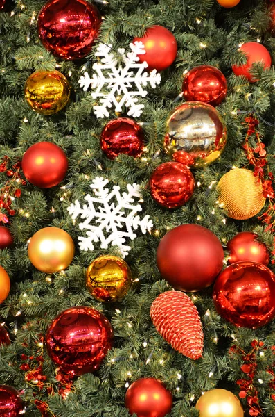 Decorated Christmas tree Stock Picture