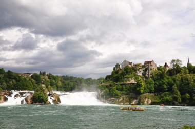 schaffhausen, İsviçre, en büyük şelale rhinefall