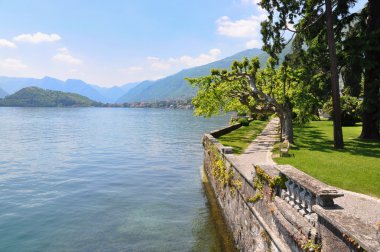 ünlü İtalyan lake como, Tremezzo şehir